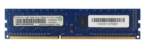 Memory RAM 1x 4GB Ramaxel NON-ECC UNBUFFERED DDR3 1600MHz PC3-12800 UDIMM | RMR5030MN68F9F