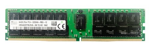 Memory RAM 1x 64GB Hynix ECC REGISTERED DDR4 2Rx4 3200MHz PC4-25600 RDIMM | HMAA8GR7MJR4N-XN