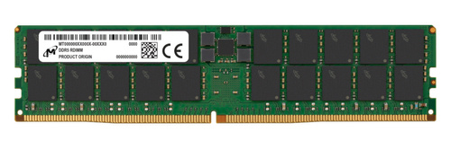 Memory RAM 1x 64GB Micron ECC REGISTERED DDR5 2Rx4 5600MHz PC5-44800 RDIMM | MTC40F2046S1RC56BG1