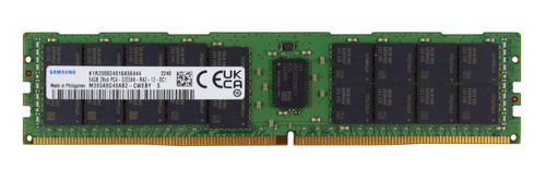 Memory RAM 1x 64GB Samsung ECC REGISTERED DDR4 2Rx4 3200MHz PC4-25600 RDIMM | M393A8G40AB2-CWE