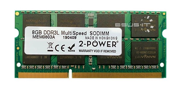 Memory RAM 1x 8GB 2-POWER SO-DIMM DDR3 1600MHz PC3-12800 | MEM5203S