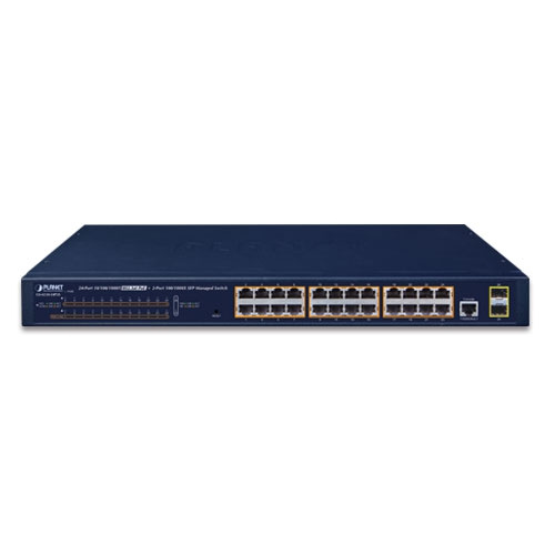 Switch Planet GS-4210-24P2S 24x 1Gb 2x SFP 300 W PoE+