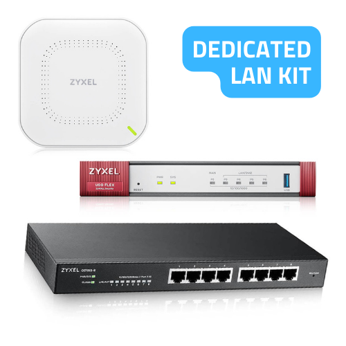 Zyxel dedicated kit for building a LAN of 15-50 users