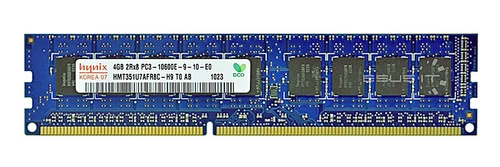 Memory RAM 1x 4GB Hynix ECC UNBUFFERED DDR3  1333MHz PC3-10600 UDIMM | HMT351U7AFR8C-H9