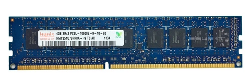 Memory RAM 1x 4GB Hynix ECC UNBUFFERED DDR3  1333MHz PC3-10600 UDIMM | HMT351U7BFR8A-H9