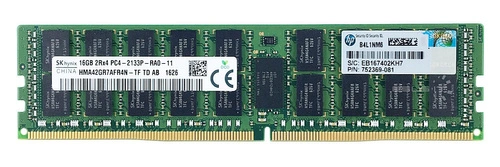 Memory RAM 1x 16GB Hynix ECC REGISTERED DDR4  2133MHz PC4-17000 RDIMM | HMA42GR7AFR4N-TF