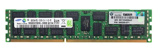 Memory RAM 1x 8GB Samsung ECC REGISTERED DDR3  1333MHz PC3-10600 RDIMM | M393B1K70DH0-CH9