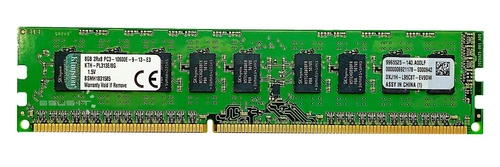 Memory RAM 1x 8GB Kingston ECC UNBUFFERED DDR3  1333MHz PC3-10600 UDIMM | KTH-PL313E/8G