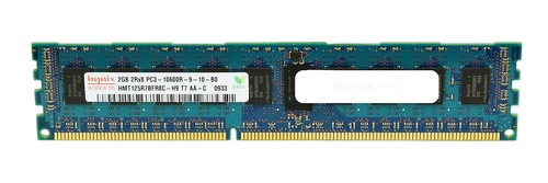 Memory RAM 1x 2GB Hynix ECC REGISTERED DDR3  1333MHz PC3-10600 RDIMM | HMT125R7BFR8C-H9